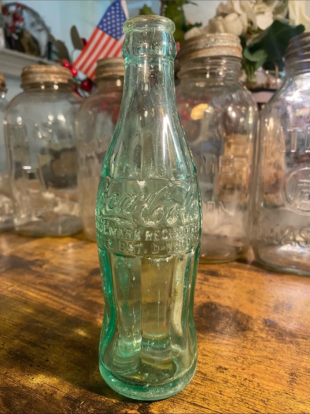 1951 Wilson NC Coca Cola Embossed Aqua-Green Glass Bottle